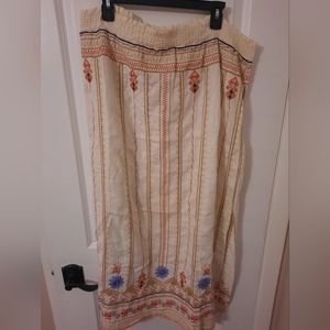 Johnny Was vintage embroidered skirt